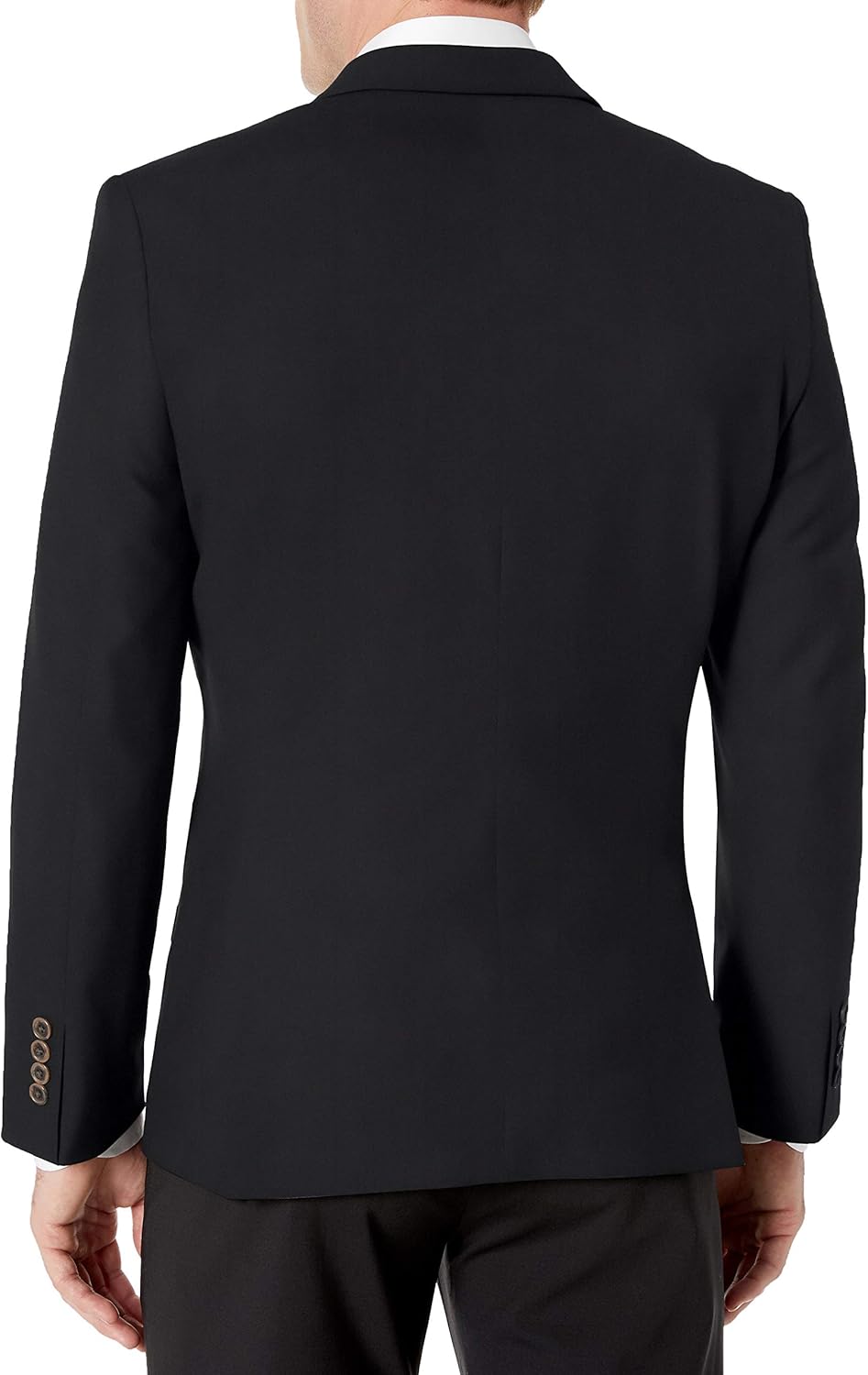 Men’s Long-Sleeve Button-Front Slim-Fit Stretch Blazer